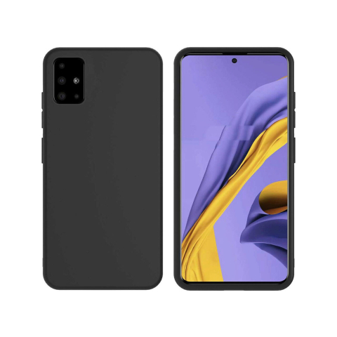 Husa Samsung Galaxy A51 4G Lemontti Silicon Silky Negru [5]