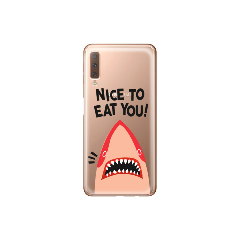 Husa Samsung Galaxy A7 (2018) Lemontti Silicon Art Nice To Eat You [1]