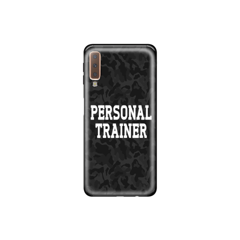 Husa Samsung Galaxy A7 (2018) Lemontti Silicon Art Personal Trainer [1]