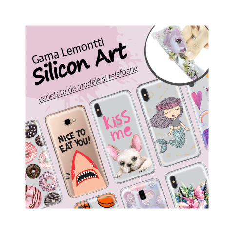 Laptop, Tablete & Telefoane - Husa Samsung Galaxy A7 (2018) Lemontti Silicon Art Personal Trainer