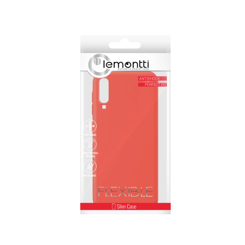Husa Samsung Galaxy A70 Lemontti Silicon Soft Slim Orange [1]