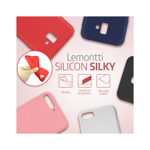 Laptop, Tablete & Telefoane - Husa Samsung Galaxy J6 (2018) Lemontti Silicon Silky Negru