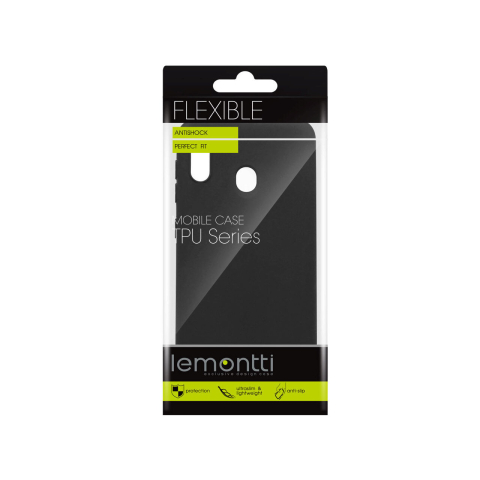 Husa Samsung Galaxy M20 Lemontti Silicon Silky Negru [2]