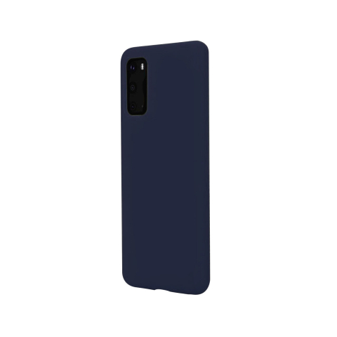 Husa Samsung Galaxy S20 Lemontti Silicon Silky Albastru Inchis [2]