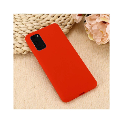 Husa Samsung Galaxy S20 Lemontti Silicon Silky Rosu [5]