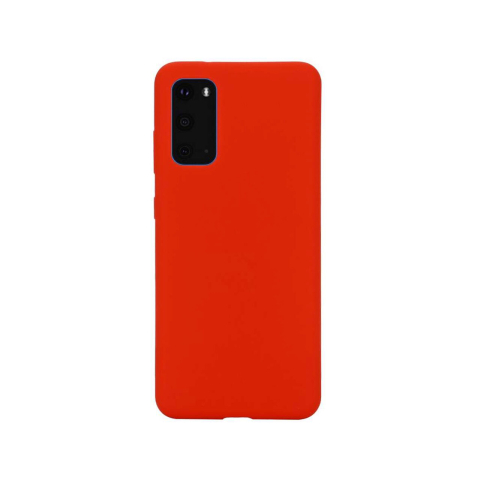 Husa Samsung Galaxy S20 Lemontti Silicon Silky Rosu [1]