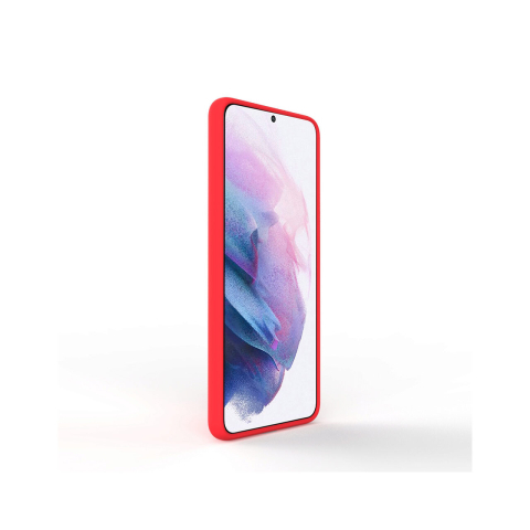 Husa Samsung Galaxy S21 Lemontti Liquid Silicon Red [2]