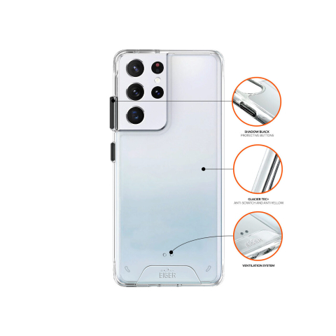 Laptop, Tablete & Telefoane - Husa Samsung Galaxy S21 Ultra Eiger Glacier Case Clear