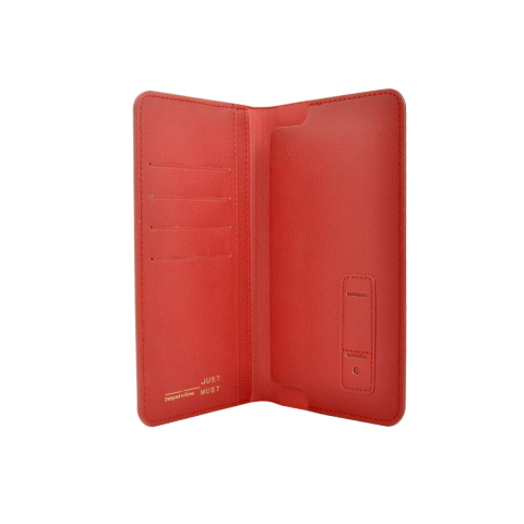 Laptop, Tablete & Telefoane - Husa Universala Just Must Wallet Vintage Red (smartphone intre 3" si 5.1")