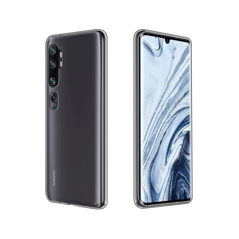 Laptop, Tablete & Telefoane - Husa Xiaomi Mi Note 10 Lemontti Silicon Transparent