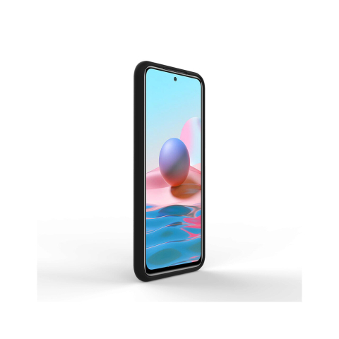 Husa Xiaomi Redmi Note 10 5G Lemontti Liquid Silicon Black [1]