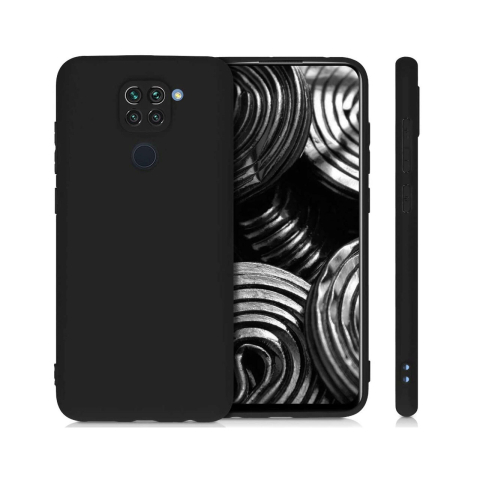 Husa Xiaomi Redmi Note 9 Lemontti Silicon Silky Negru [1]