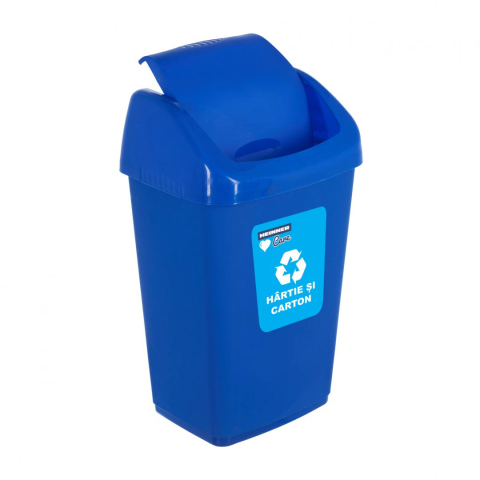 Casă, gradină și bricolaj - Ï»¿cos gunoi capac batant, reciclare eco 35 l, albastru, heinner care