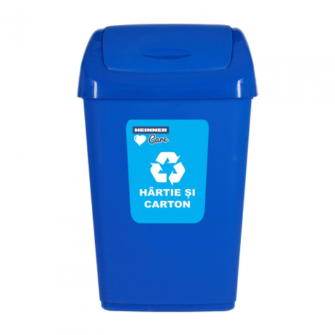 Ï»¿cos gunoi capac batant, reciclare eco 35 l, albastru, heinner care [1]