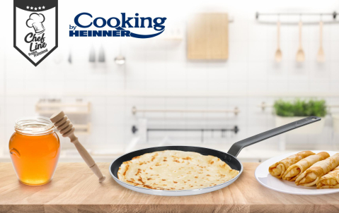 Tigaie clatite profesionala 26*2 cm, chef line, cooking by heinner [3]