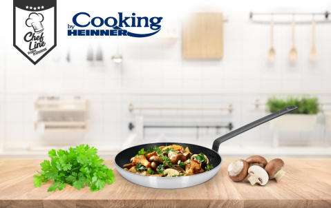 Tigaie profesionala 32*6 cm, chef line, cooking by heinner [3]