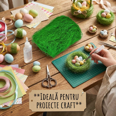 Iarba decorativa din fibra sintetica, durabila, 100 g - Micostore.ro [2]