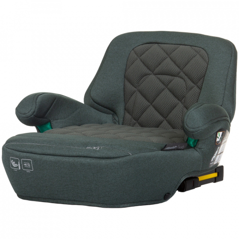 Carucioare, articole transport - Inaltator auto Chipolino Safy I-Size 125-150 cm pastel green cu sistem Isofix