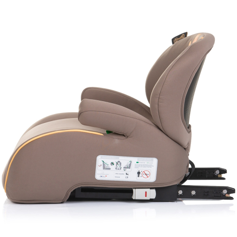 Inaltator auto Chipolino Sonic I-Size 125-150 cm cu sistem Isofix giraffe, testat ADAC [2]