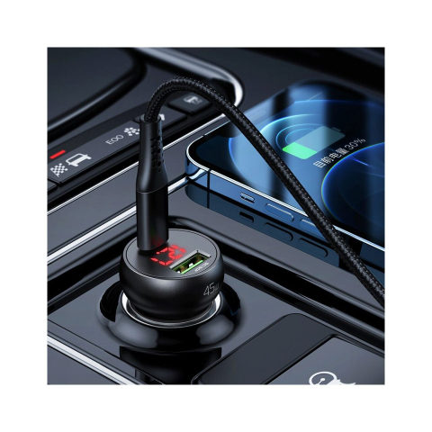 Incarcator Auto Dual Port 45W Mcdodo Mushrooms Series Black [5]