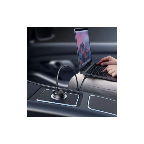 Incarcator Auto Mcdodo Aurora Series Digital Display PD Fast Charger USB-Type-C 95W Black [4]
