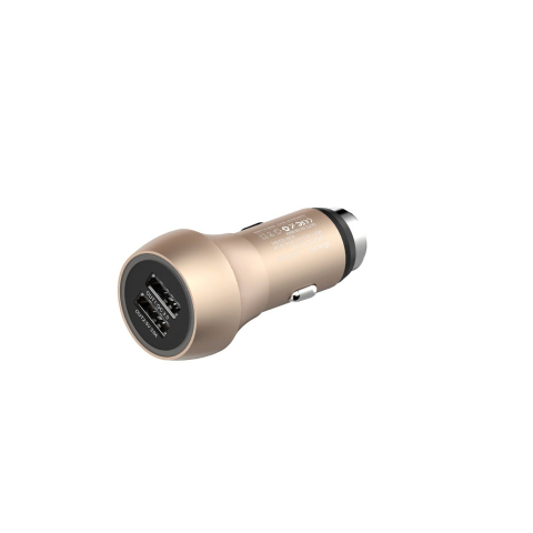 Incarcator Auto Qualcomm 3.0 3A Devia Hammer Dual USB Champagne Gold [1]