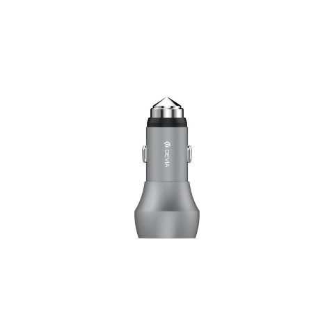 Incarcator Auto Qualcomm 3.0 3A Devia Hammer Dual USB Space Gray [4]