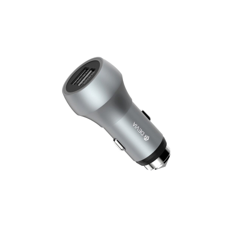 Incarcator Auto Qualcomm 3.0 3A Devia Hammer Dual USB Space Gray [2]