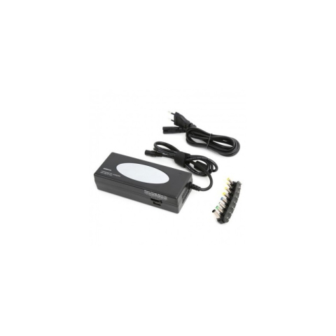 Incarcator laptop Omega, cu 8 conectori si USB, max 120W, input 100-240V 50-60Hz, output 5V 1A, 15-24V 2-4.1A, OZU120SE, 41965 [0]