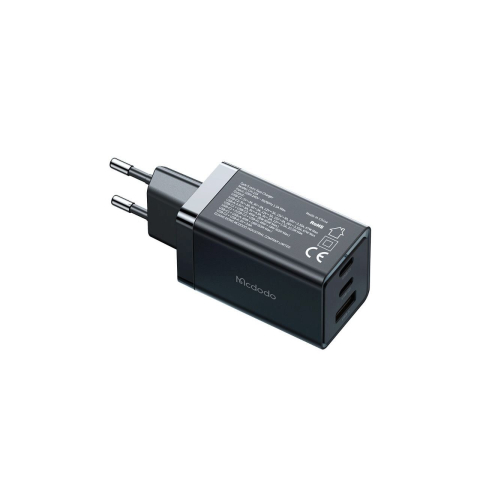 Incarcator Priza Mcdodo GaN 5 Mini Fast Charge 65W Dual Type-C+USB Plug EU Black [1]