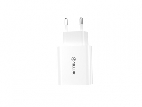Încărcător priză Tellur USB-A QC3.0, 18W, alb [1]