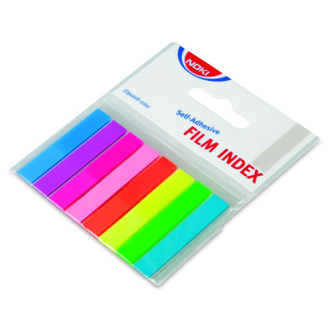 Notesuri adezive - Index adeziv plastic 8*45mm set 8 culori noki