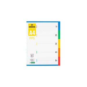 Birotică și Papetărie - Index plastic a4 1-5 d.rect 009400
