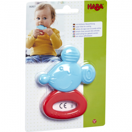 Jucării interactive bebeluși - Inel gingival Bebelusi, Jucarie Dentitie, Soricel ⭐ Micostore.r