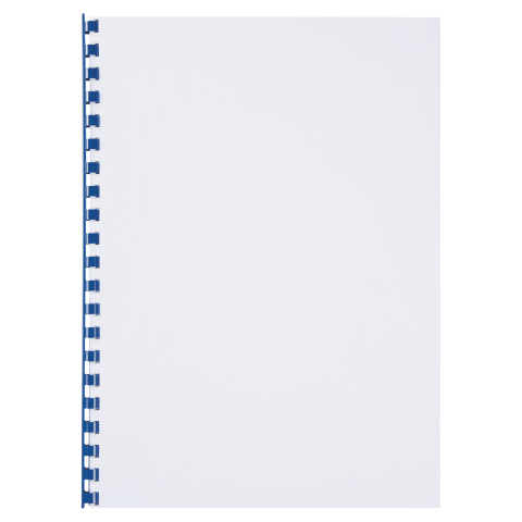 Inel plastic 10mm albastru pt 65 coli 100/cut gbc [1]