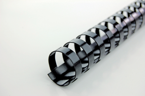 Inel plastic 12mm negru pt 95 coli 100/cut gbc [1]