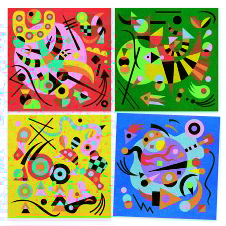 Desene cu nisip colorat, Inspired by Kandinsky, Djeco, varsta 6 - 9, 9+ ani, Baiat, Fata [1]
