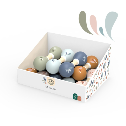 Instrument muzical Maracas dublu, Speedy Monkey pentru Baiat, Fata varsta 1 - 3, 3 - 6 [1]