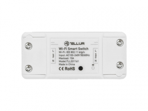 Întrerupător WiFi Tellur, de linie, 2200W, Alb [1]