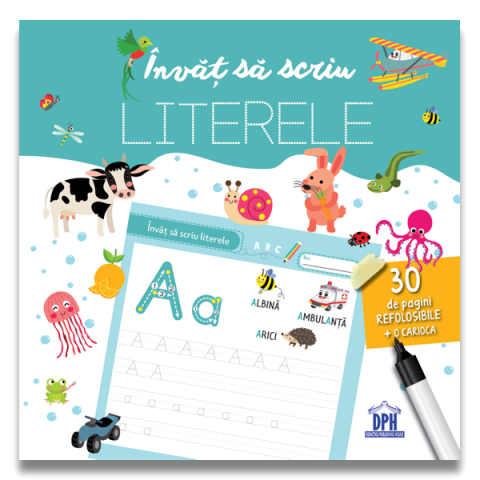 Cărți Educative, Activități - Invat sa scriu literele