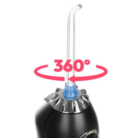 Irigator Bucal, Dus Oral, 5 moduri, 8 capete, 300 ml, Negru [2]