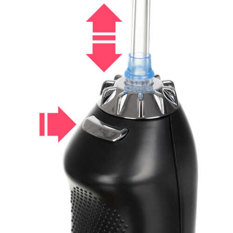 Irigator Bucal, Dus Oral, 5 moduri, 8 capete, 300 ml, Negru [3]