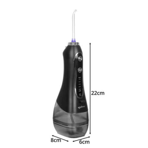 Irigator Bucal, Dus Oral, 5 moduri, 8 capete, 300 ml, Negru [14]