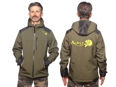 Jacheta Select Baits New Wave Softshell Fleece Insulated Green/Black Jacket L [2]