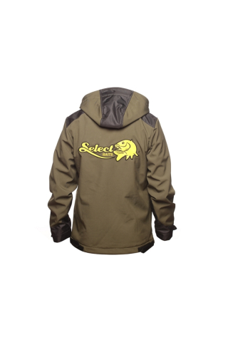 Pescuit si vanatoare - Jacheta Select Baits New Wave Softshell Fleece Insulated Green/Black Jacket XXL