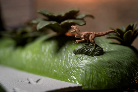 Jada jurassic park scena nano cu 2 vehicule metalice [5]