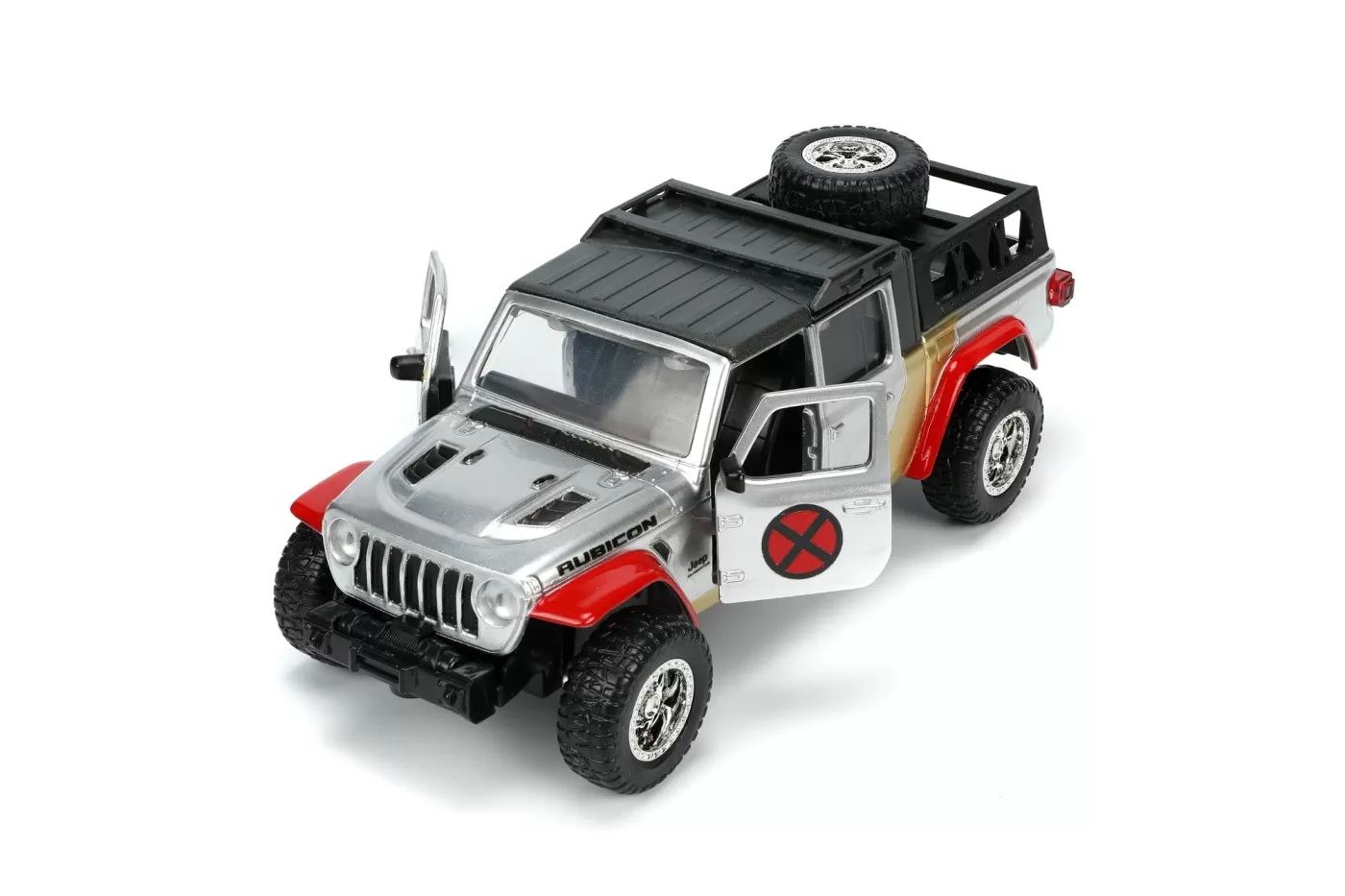 Jada marvel set masinuta metalica jeep gladiator scara 1:32 si figurina din metal colossus [5]