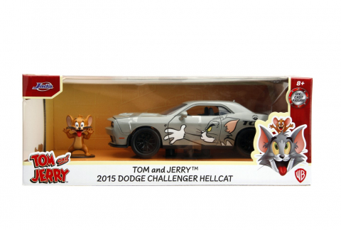 Jucării și Jocuri pentru copii - Jada masina metalica dodge challenger hellcat scara 1 la 24 si figurina jerry
