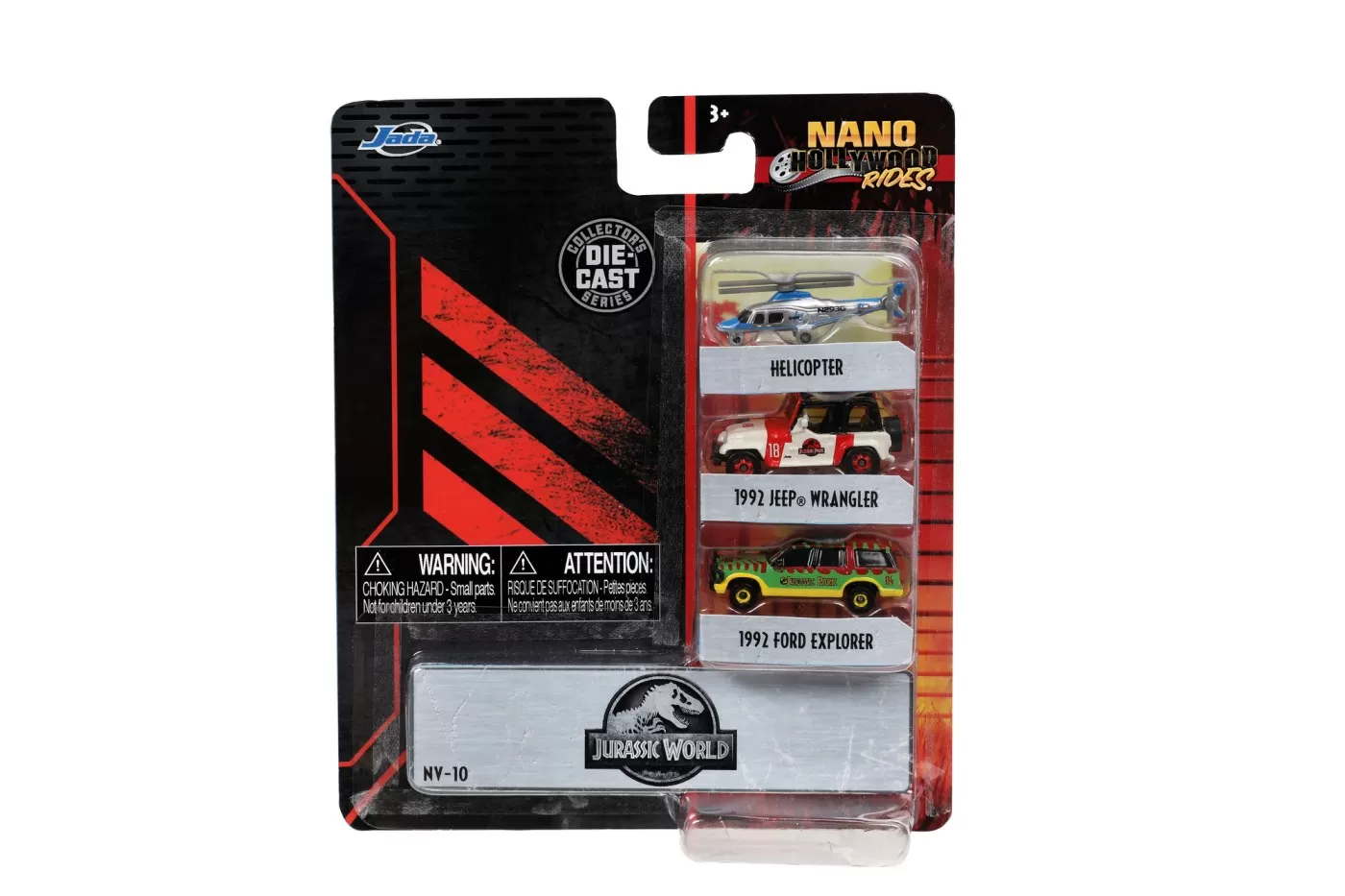 Jada set 3 masinute metalice jurassic 4cm [1]