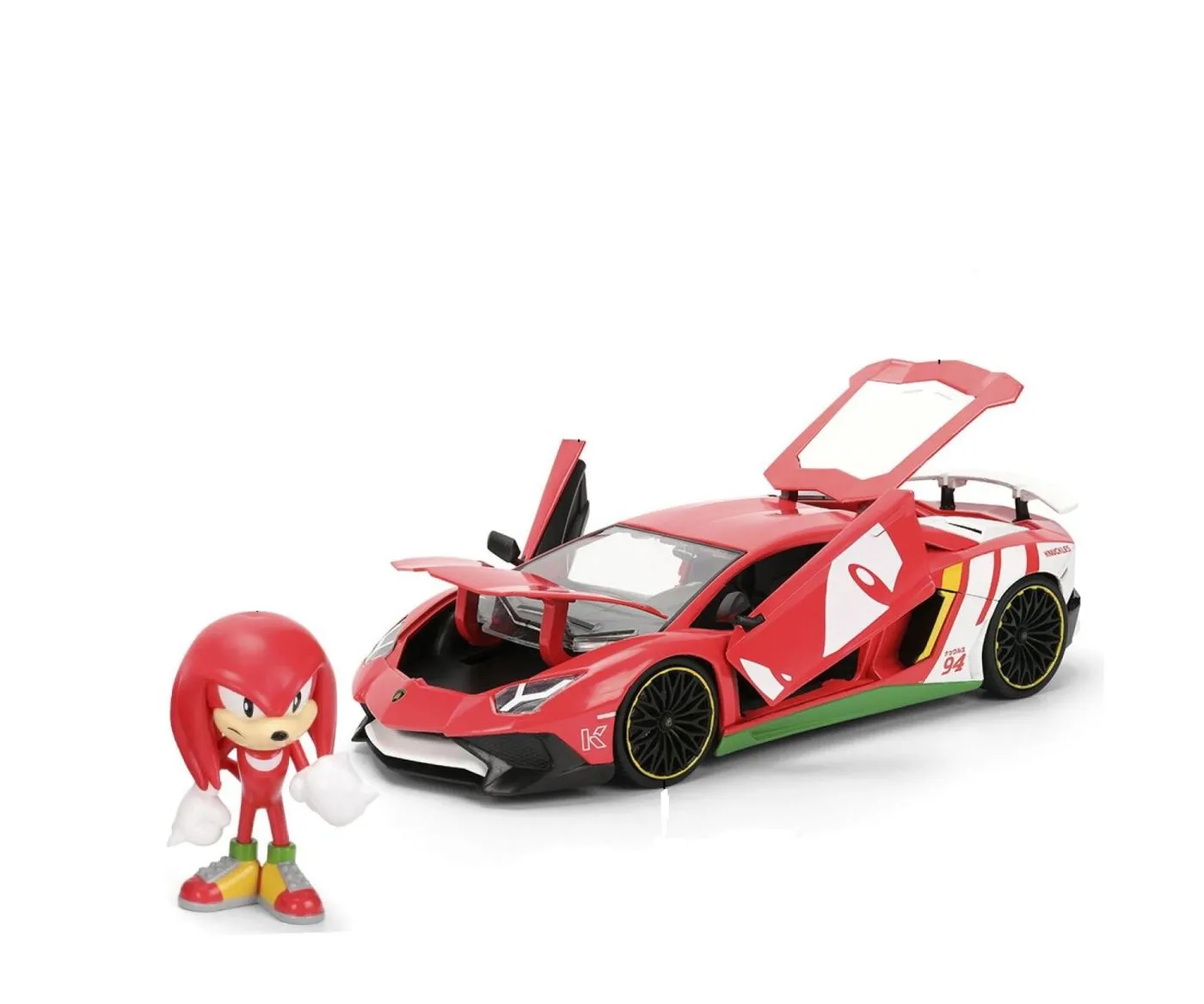 Jada sonic ariciul set figurina sonic si masinuta metalica lamborghini aventador sv scara 1 la 24 [4]